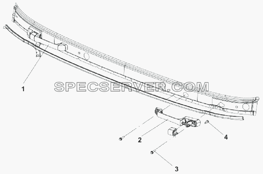 8211A-C0100 Наружные передние поручни для DFL-3251AXA Euro3 (список запасных частей)