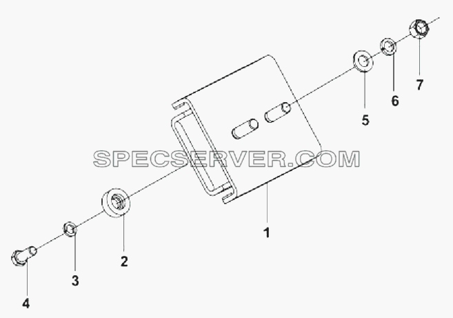 10E56 Передняя подвеска двигателя для DFL-3251AXA Euro3 (список запасных частей)