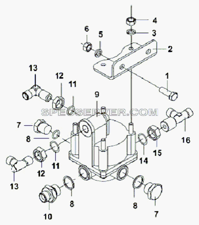 3527Z27-001 Дифференциальный клапан для DFL-3251AXA Euro3 (список запасных частей)