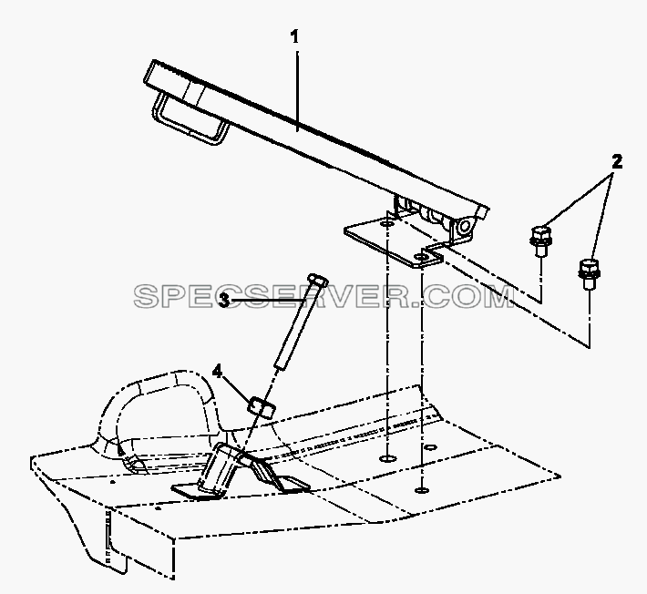 1108A-C0100 Педаль акселератора для DFL-3250A1-K09-003-01 (список запасных частей)