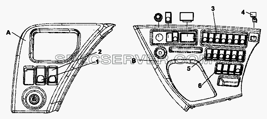3750A-C0100 Выключатели для DFL-3250A1-K09-003-01 (список запасных частей)
