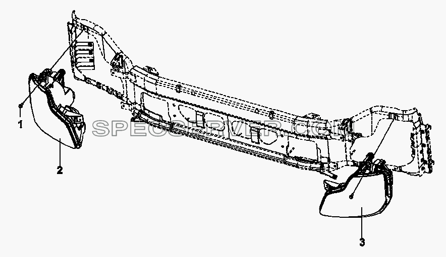 3772A-C0100 Передние комбинированные фары для DFL-3250A1-K09-003-01 (список запасных частей)