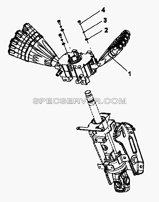 3774A-C0100 Подрулевой переключатель для DFL-3250A1-K09-003-01 (список запасных частей)