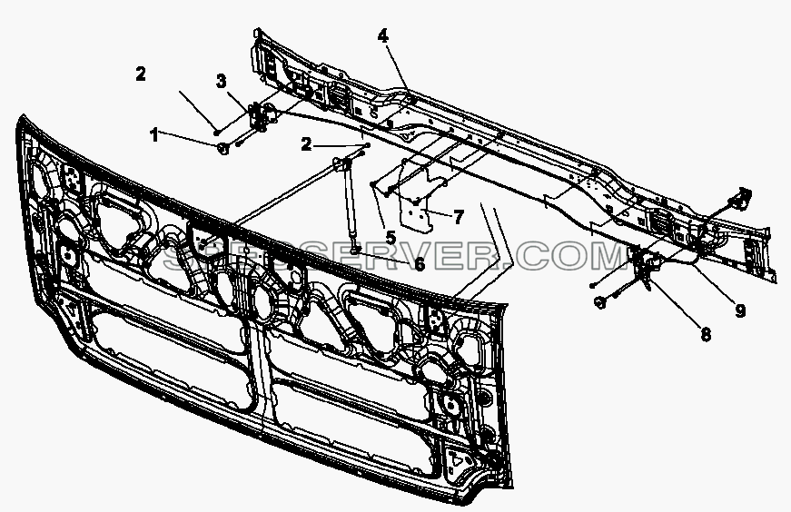 5301E-C0100 Передняя панель для DFL-3250A1-K09-003-01 (список запасных частей)