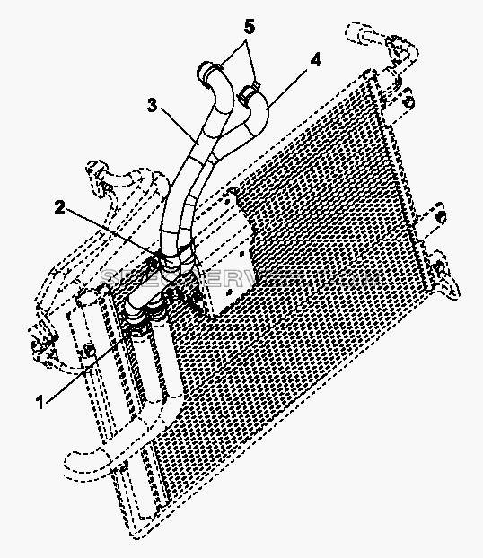8101B-C0100 Трубопроводы отопителя для DFL-3250A1-K09-003-01 (список запасных частей)