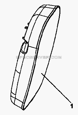 8201A-C0100 Наружное левое зеркало заднего вида для DFL-3250A1-K09-003-01 (список запасных частей)