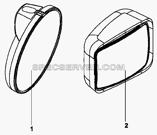 8219A-C0101 Зеркала нижнего обзора для DFL-3250A1-K09-003-01 (список запасных частей)