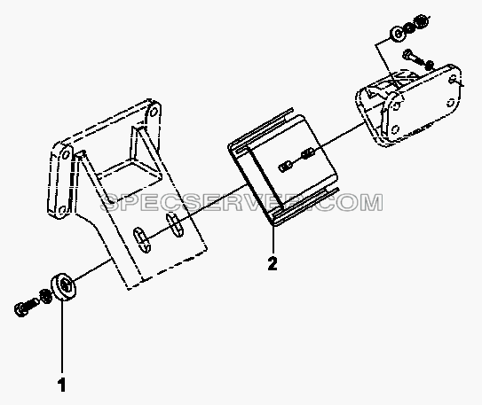 1001B-K0100 Передняя подвеска двигателя для DFL-3250A1-K09-003-01 (список запасных частей)