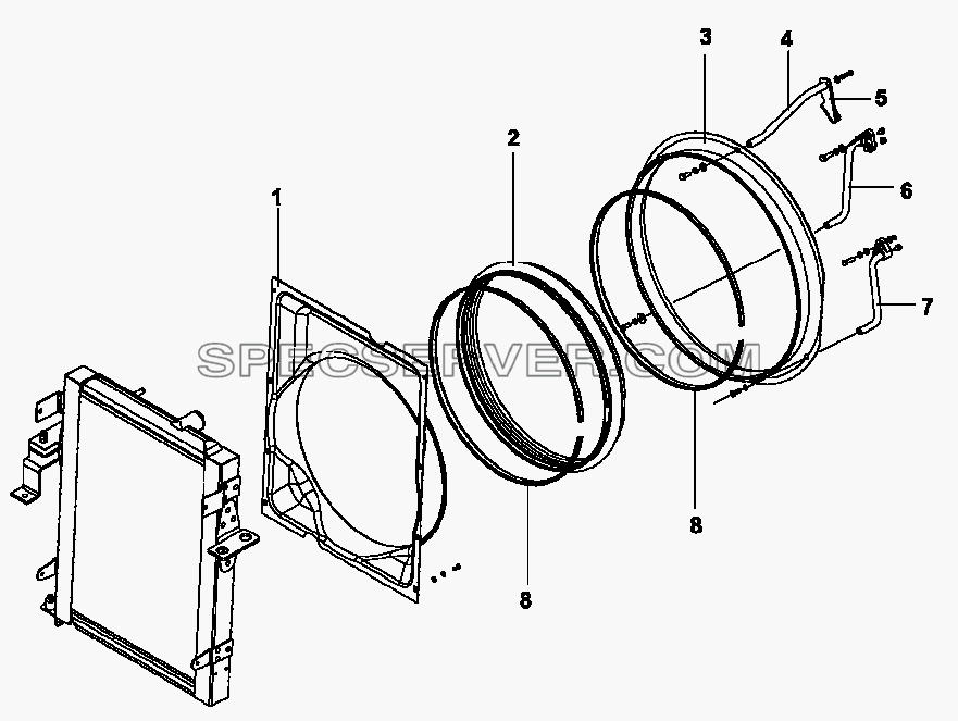 1309A-K0100 Диффузор вентилятора для DFL-3250A1-K09-003-01 (список запасных частей)