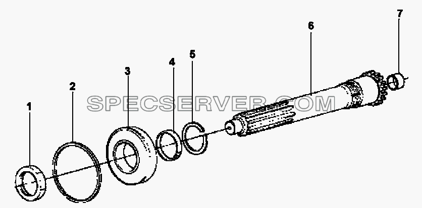 1700010-K0900-04 Первичный вал для DFL-3250A1-K09-003-01 (список запасных частей)