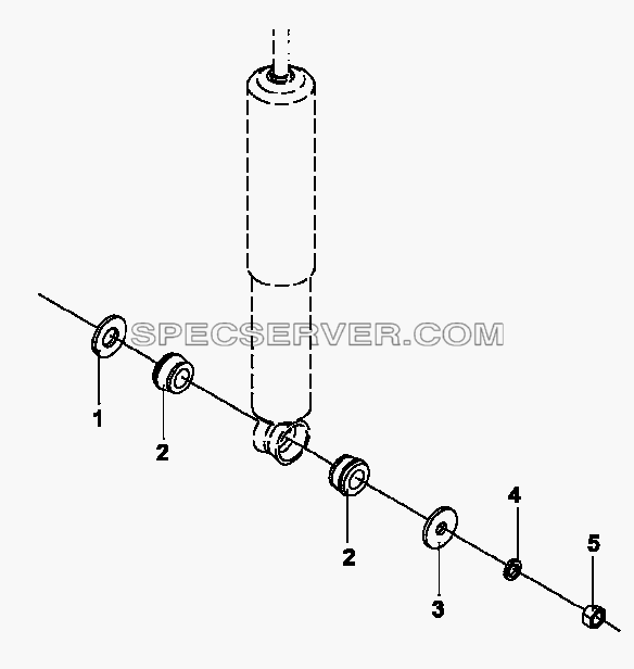2901J1-02 Крепление амортизатора для DFL-3250A1-K09-003-01 (список запасных частей)