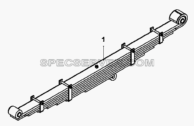 2912A-K0901 Передняя рессора для DFL-3250A1-K09-003-01 (список запасных частей)