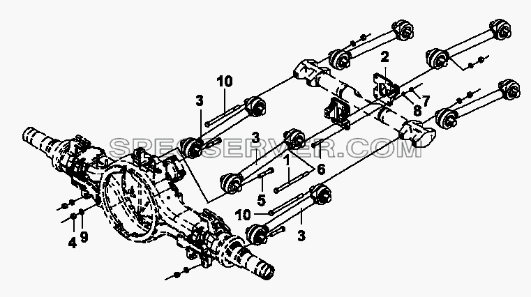 2931B-Z06F0 Реактивные штанги для DFL-3250A1-K09-003-01 (список запасных частей)
