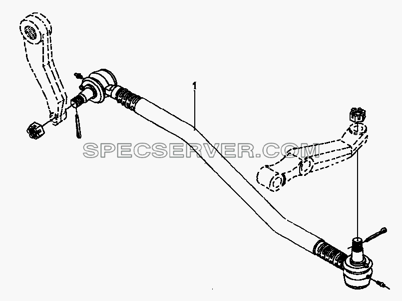 3301A2-K0300 Продольная рулевая тяга для DFL-3250A1-K09-003-01 (список запасных частей)