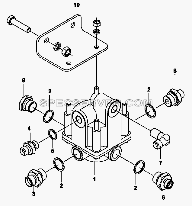 3527A1-08 Дифференциальный клапан для DFL-3250A1-K09-003-01 (список запасных частей)