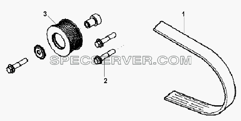 A/C Drive Subassembly для L3251A3 (вара.) (список запасных частей)