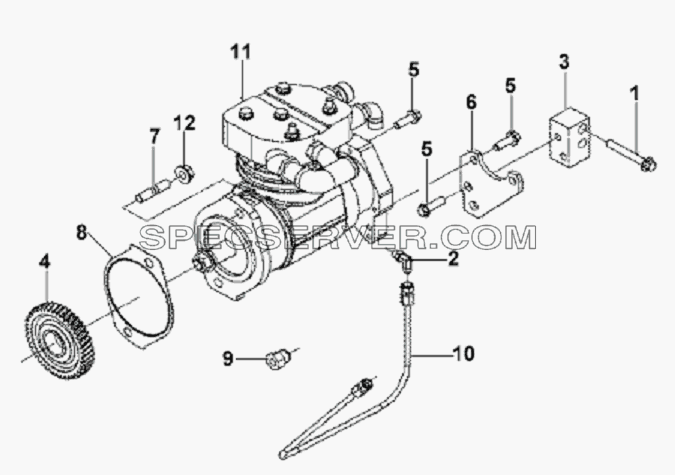 Air Compressor Subassembly для L3251A3 (вара.) (список запасных частей)