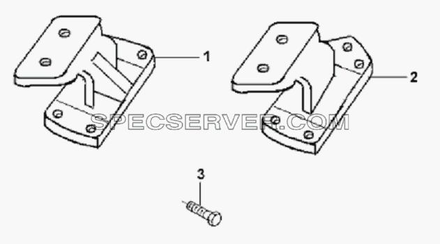 Engine Front Suspension Bracket Subassembly для L3251A3 (вара.) (список запасных частей)