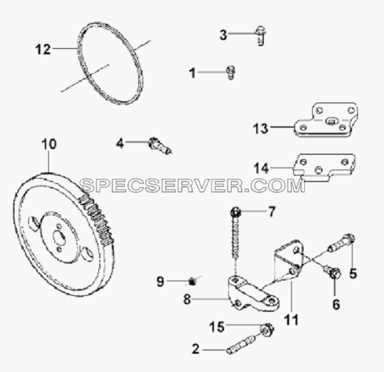 Fuel Pump Installation Subassembly для L3251A3 (вара.) (список запасных частей)