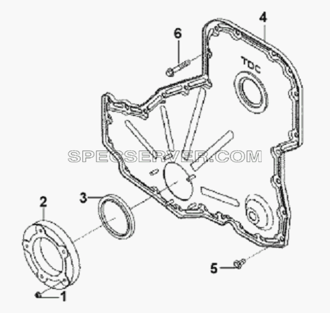 Gear Housing Cover Subassembly для L3251A3 (вара.) (список запасных частей)