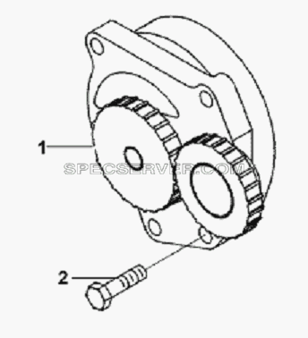 Oil Pump Subassembly для L3251A3 (вара.) (список запасных частей)