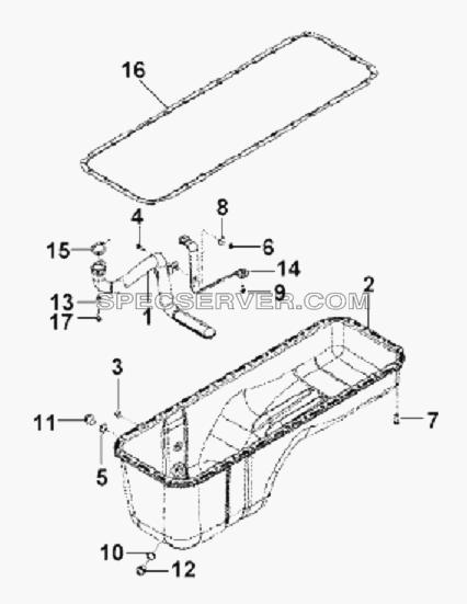 Oil Sump Subassembly для L3251A3 (вара.) (список запасных частей)
