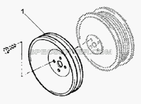 Accessory Driving Pulley Subassembly для L3251A3 (вара.) (список запасных частей)