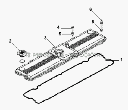 Air Valve Chamber Cover Subassembly для L3251A3 (вара.) (список запасных частей)