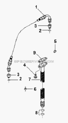 Supercharger Pipeline Subassembly для L3251A3 (вара.) (список запасных частей)