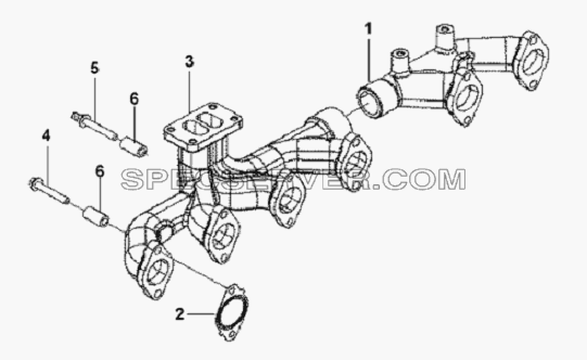 Supercharger Positioning Subassembly для L3251A3 (вара.) (список запасных частей)