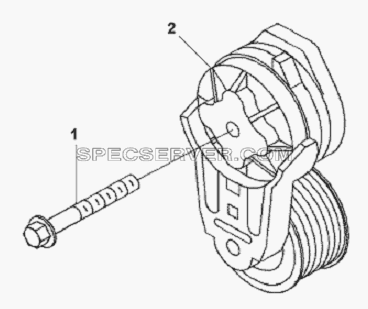 Belt Tensioner Subassembly для L3251A3 (вара.) (список запасных частей)