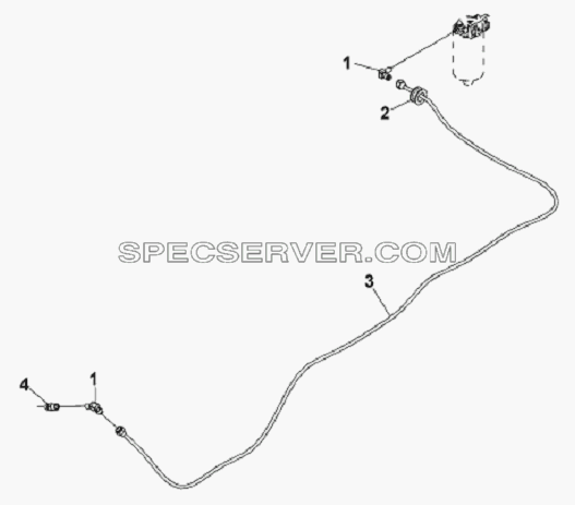 Fuel Supply Pipeline Subassembly-Engine для L3251A3 (вара.) (список запасных частей)
