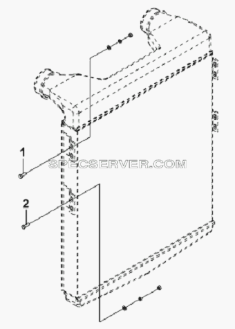 Intercooler Fastener для L3251A3 (вара.) (список запасных частей)