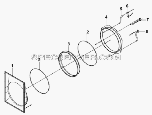 Fan Cowl Subassembly для L3251A3 (вара.) (список запасных частей)