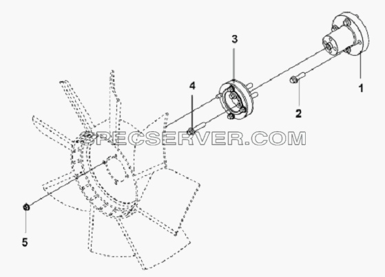 Fan Fastener для L3251A3 (вара.) (список запасных частей)