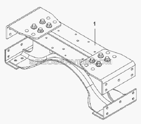 Cross Beam Subassembly-Reinforced Beam для L3251A3 (вара.) (список запасных частей)