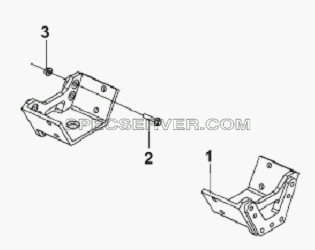 Engine Rear Suspension Subassembly-Vehicle Frame для L3251A3 (вара.) (список запасных частей)