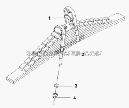 Equilibrium Suspension Connection Subassembly-Cover Plate, Bolt для L3251A3 (вара.) (список запасных частей)