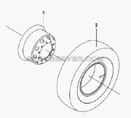 Wheel Assembly для L3251A3 (вара.) (список запасных частей)