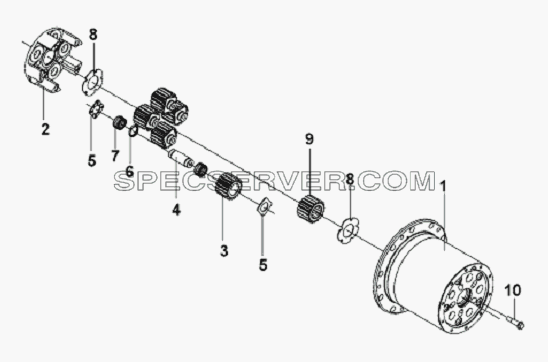 Wheel End Retarder Assembly для L3251A3 (вара.) (список запасных частей)