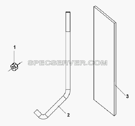 Spare Type Fixing Hook Subassembly для L3251A3 (вара.) (список запасных частей)