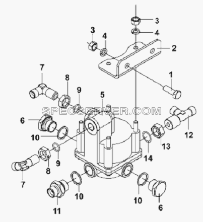 Differential Valve Subassembly для L3251A3 (вара.) (список запасных частей)