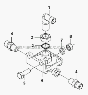 Quick Release Valve Subassembly для L3251A3 (вара.) (список запасных частей)