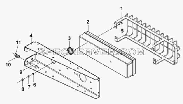 Rear Combination Lamp Subassembly для L3251A3 (вара.) (список запасных частей)