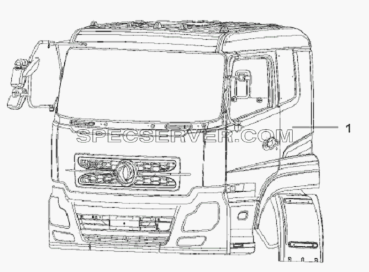 Cab Assembly для L3251A3 (вара.) (список запасных частей)