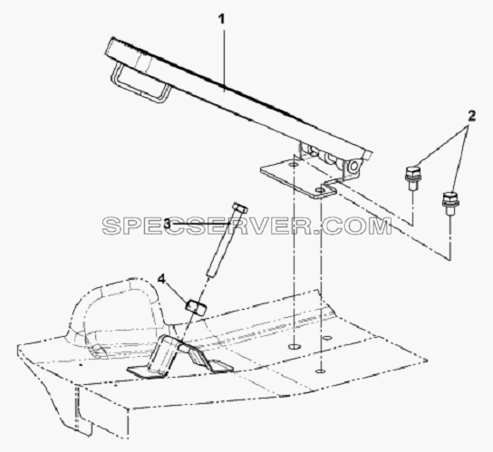 Accelerator Pedal Subassembly для L3251A3 (вара.) (список запасных частей)