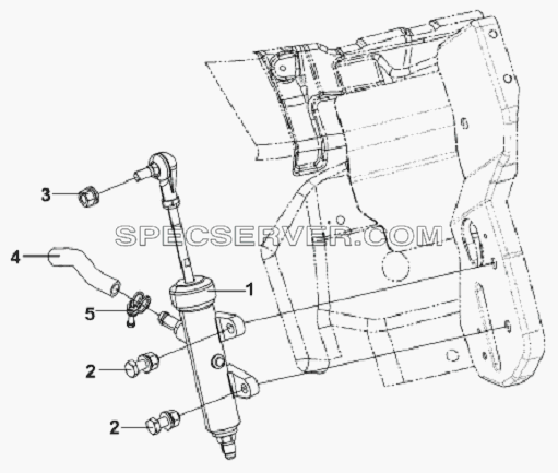 Clutch Master Cylinder Subassembly для L3251A3 (вара.) (список запасных частей)
