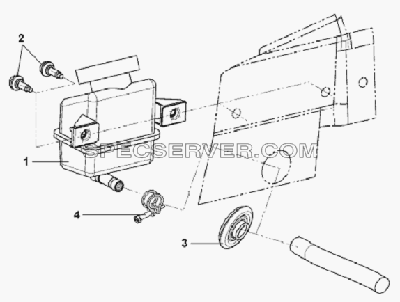 Oil Storage Tank Subassembly для L3251A3 (вара.) (список запасных частей)