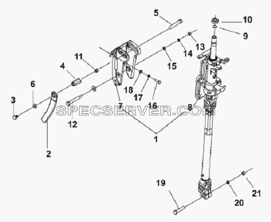 Steering Drive Subassembly для L3251A3 (вара.) (список запасных частей)