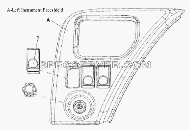 Front Fog Lamp Switch Subassembly для L3251A3 (вара.) (список запасных частей)